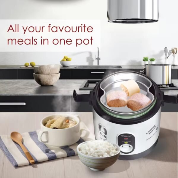 PowerPac Mini Rice Cooker,  Electirc Lunch Box 0.6L/1.2L (PPRC09/PPRC113)