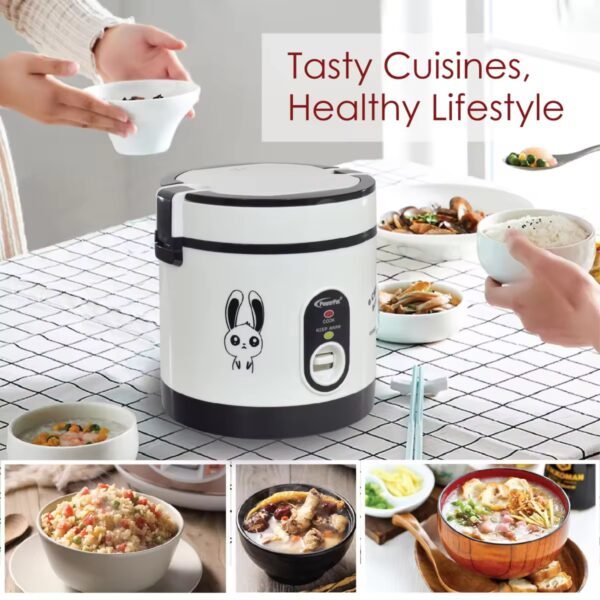 PowerPac Mini Rice Cooker,  Electirc Lunch Box 0.6L/1.2L (PPRC09/PPRC113)